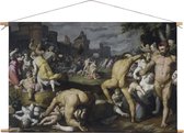 De kindermoord in Bethlehem | Cornelis Cornelisz van Haarlem | oude meesters | Textieldoek | Textielposter | Wanddecoratie | 60CM x 40CM” | Schilderij