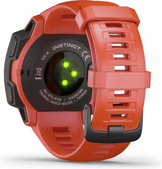 Garmin Instinct, Smartwatch, Flame Red - Garmin