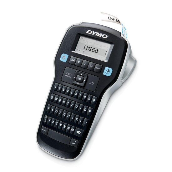 DYMO LabelManager 160-labelmaker | Draagbare labelprinter met QWERTZ-toetsenbord | Inclusief zwart-wit D1-labeltape (12 mm) | Voor thuis en op kantoor - DYMO