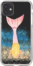 Casetastic Apple iPhone 11 Hoesje - Softcover Hoesje met Design - Mermaid Blonde Print