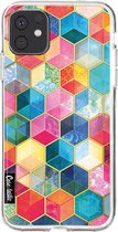 Casetastic Apple iPhone 11 Hoesje - Softcover Hoesje met Design - Bohemian Honeycomb Print