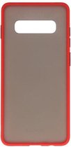 Kleurcombinatie Hard Case voor Samsung Galaxy S10 Plus Rood