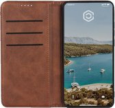 Casecentive Leather Wallet case - Étui portefeuille en cuir - iPhone XR - Brun