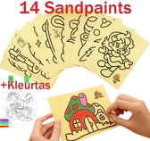 Sandpainting - Kleurtas - Stiften - Creatief bezig zijn -