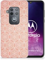 Coque Téléphone pour Motorola One Zoom Coque de Protection Motif Orange
