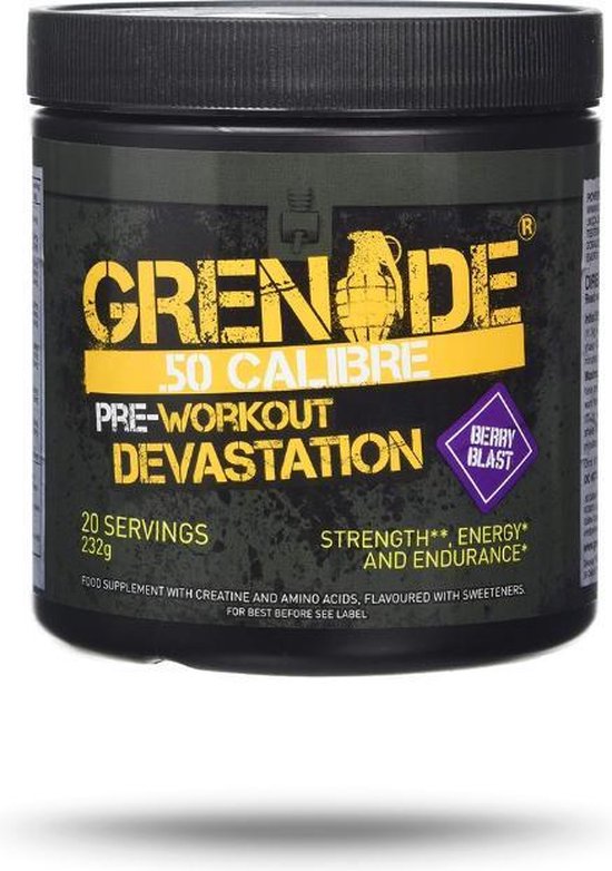 Grenade PreWorkout 20 doseringen berry blast