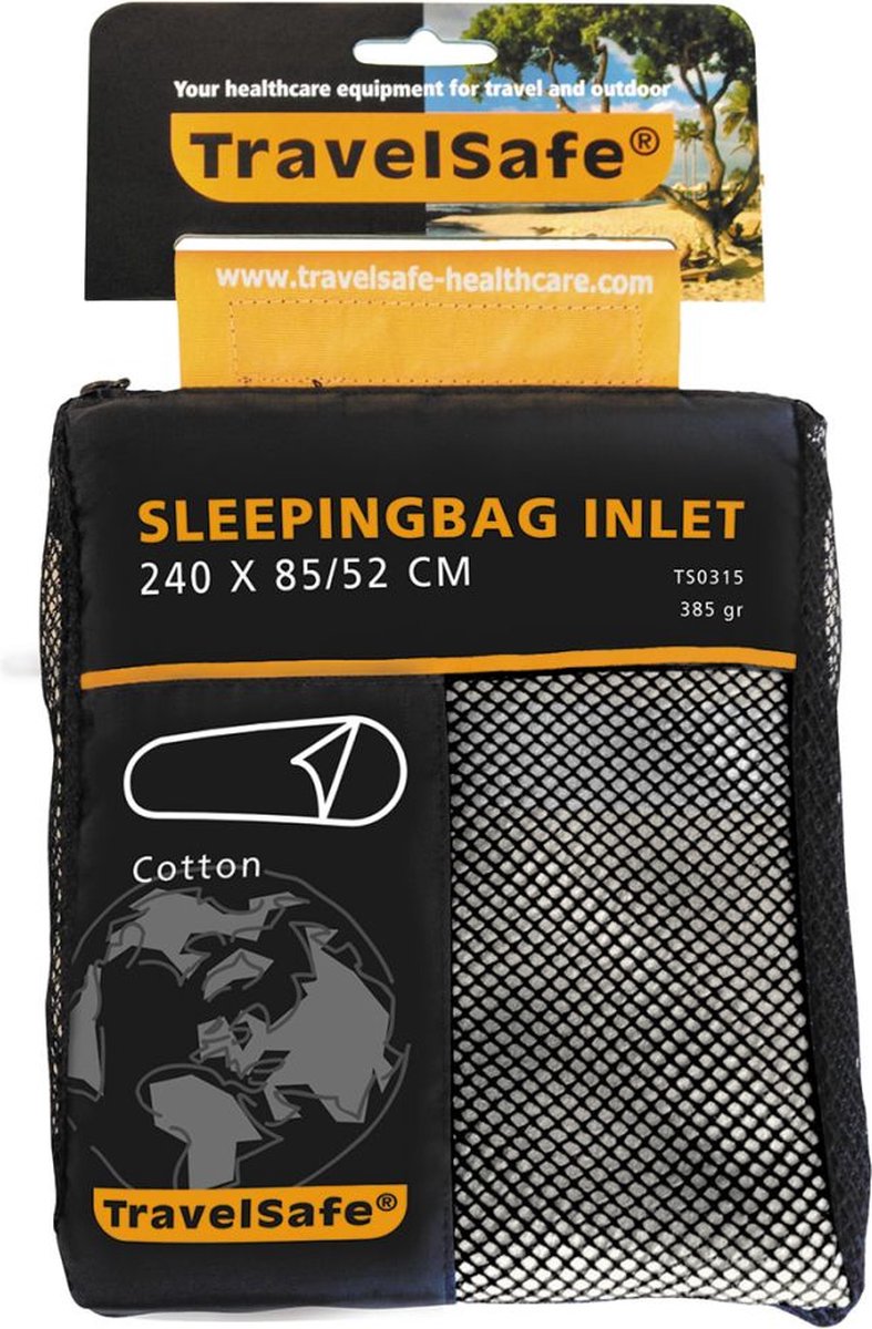 Travelsafe Cotton Inlet Mummy Slaapzak - Wit