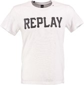 Replay stevig wit t-shirt - Maat  XXL