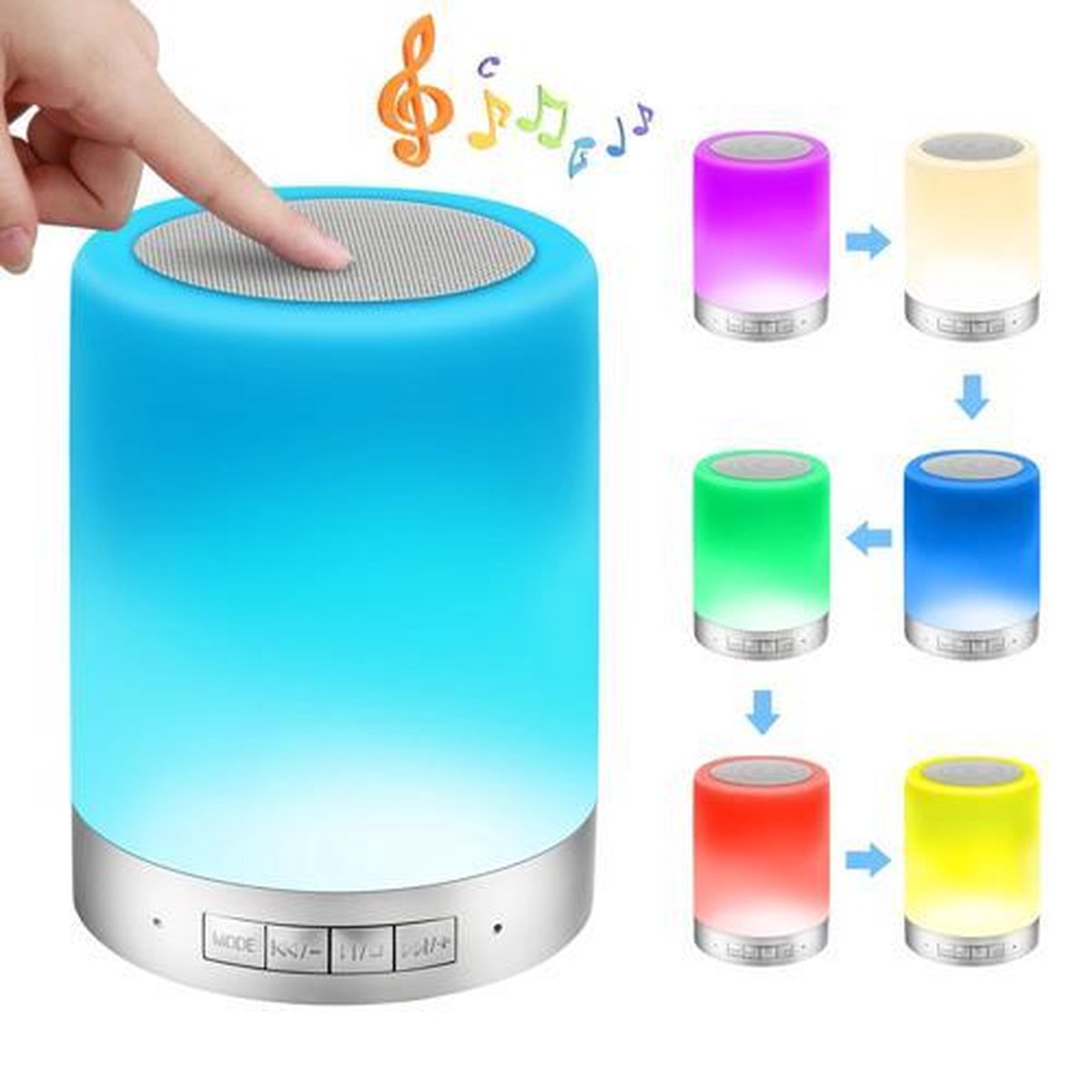 Touch Lamp LED Bluetooth Tafellampjes Slaapkamer Lamp