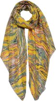 Clayre & Eef sjaal 100x180cm geel