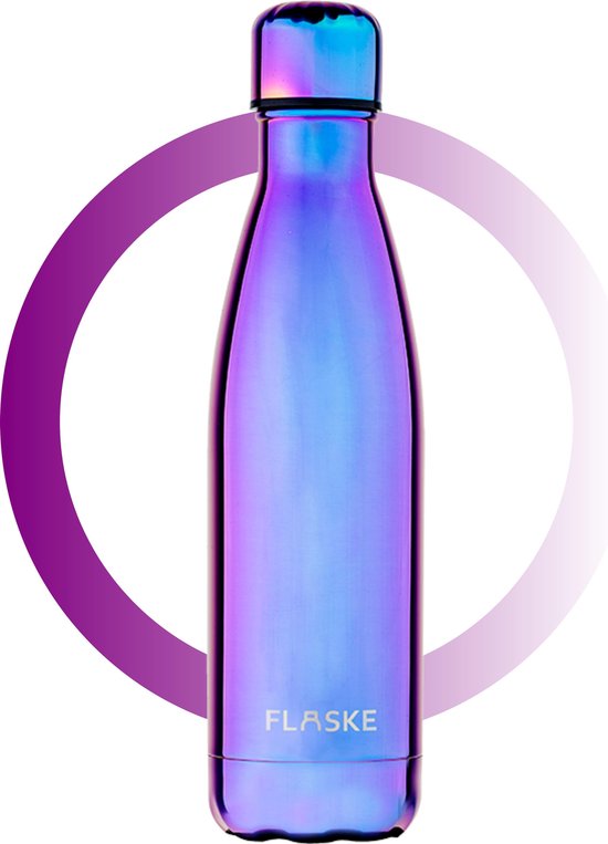 FLASKE Glow - RVS Drinkfles van 500ML - Geschikt als waterfles, thermosfles  en thermoskan | bol.com