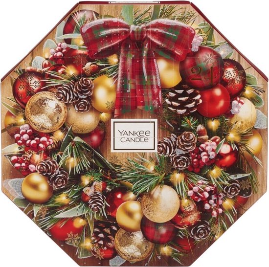 YANKEE CANDLE ALPINE CHRISTMAS ADVENT CALENDAR WREATH GIFT SET