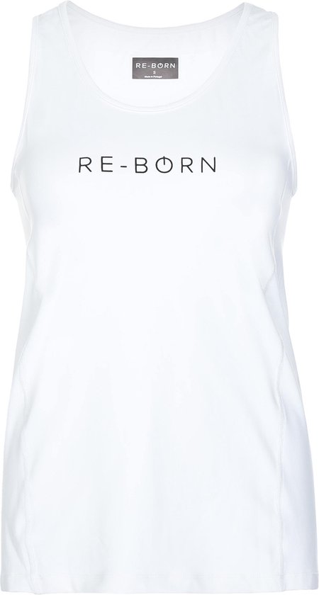 Re-Born Racer Tanktop Dames - Wit - Maat S