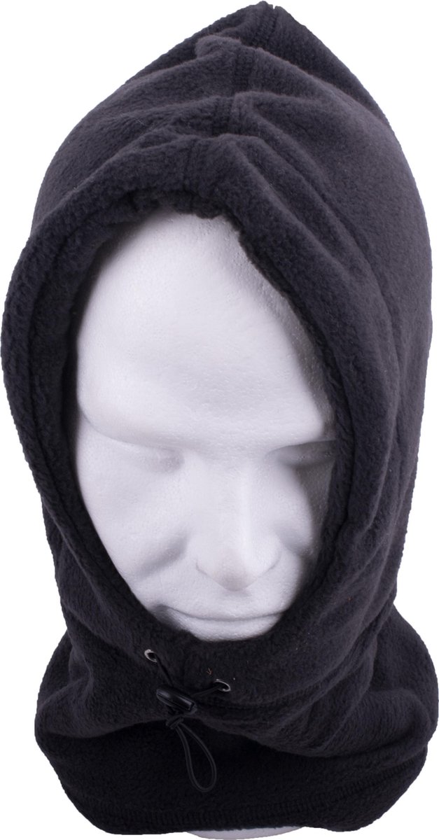 Bivakmuts met Lange Nek Volwassenen Balaclava Bivak One Zwart