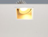 Artdelight - Inbouwspot Vibs - Wit - LED 10W 2700K - IP44 - Dimbaar > inbouwspots badkamer | inbouwspot wit | led lamp