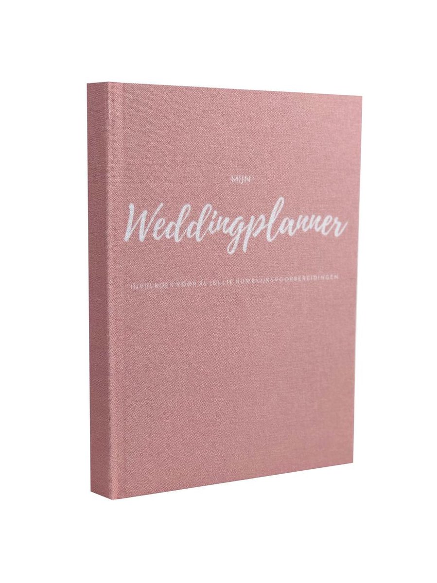 Weddingplanner invulboek - A5 - Linnen cover Roze