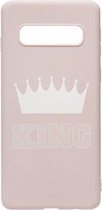 ADEL Siliconen Back Cover Softcase Hoesje Geschikt voor Samsung Galaxy S10e - King Roze