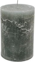 Stompkaars steelgrey - KaarsenKerstkaarsen - Paraffine - 10x15cm
