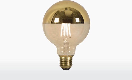 bol com it s about romi dimbare led lamp globe kopspiegel filament e27 goud