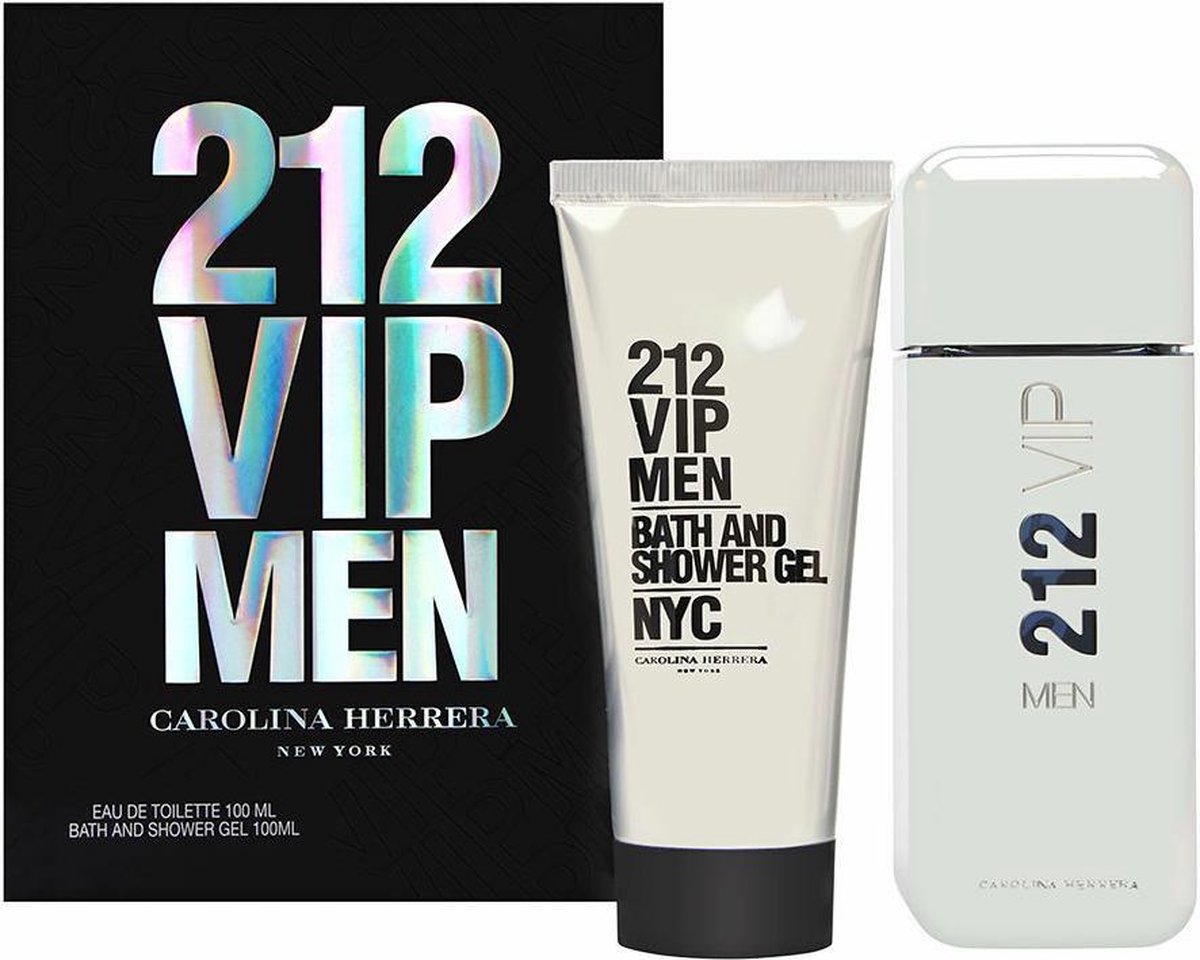 Carolina Herrera - 212 VIP Men Gift Set EDT 100 ml shower gel and 212 VIP Men 100 ml - Eau De Toilet
