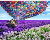 Hobbycave® Diamond Painting Volwassenen En Kinderen - 50x60 - Volledig Pakket - Vierkante Steentjes - Luchtballon