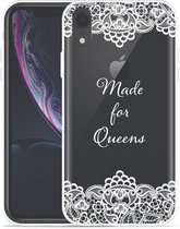 Geschikt voor Apple iPhone Xr Hoesje Made for queens - Designed by Cazy