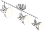 Trio Lighting Tommy 3 - Plafond spot - 3 lichts - L 605 mm - staal