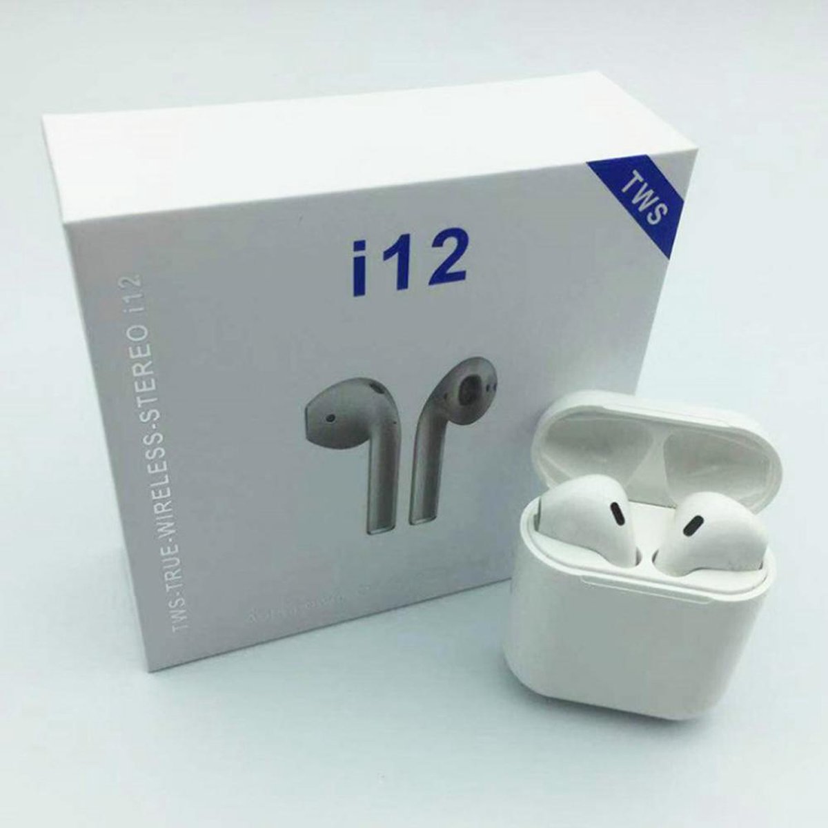 TWS i12 - Wit - Draadloze 5.0 Bluetooth oordopjes - Earbuds Bluetooth  oortjes -... | bol.com