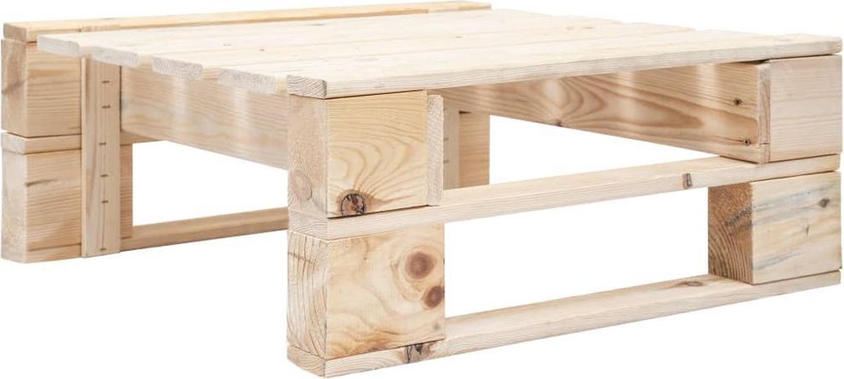 vidaXL Tuinhocker - pallet - hout natuurlijke houtkleur