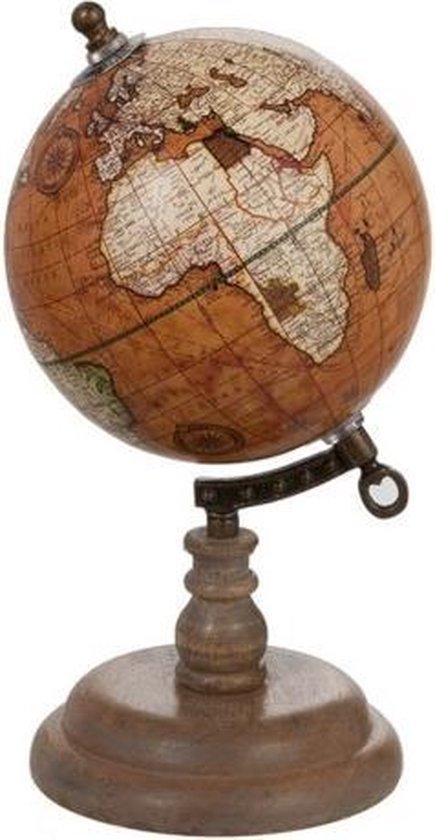 bellen tweedehands shit Decoratieve Wereldbol Vintage Roest - 25cm | bol.com
