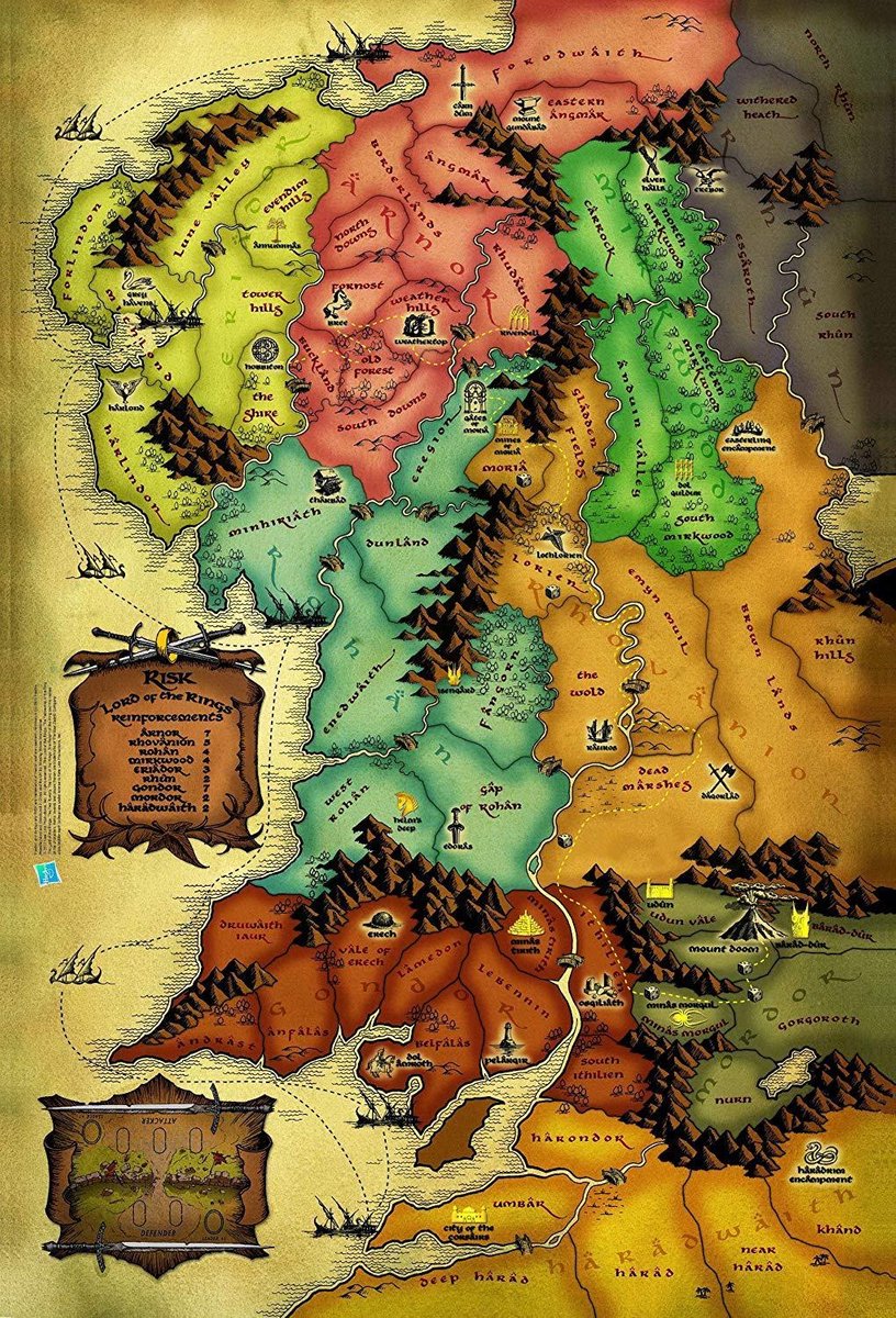 Leeuw Asser drie Risk - Lord of The Rings - Engelstalig | Games | bol.com