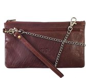 Safekeepers Portemonnee Dames XL Etui - met Veilige Ketting - Bruin