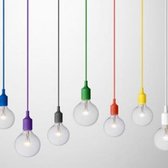 HANGLAMP SILICONE E27 COMPLEET MIX COLOR