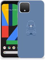 Google Pixel 4 Telefoonhoesje met Naam Baby Rhino