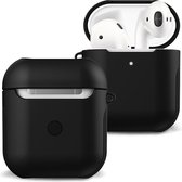 Case Geschikt voor AirPods 1 Hoesje Hoes Hard Cover - Hoesje Geschikt voor Apple Airpods 1 Case - Zwart