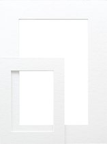 Deknudt Frames Passe-Partout - Wit - Dimensions extérieures: 30x30 - Découpe: 20x20