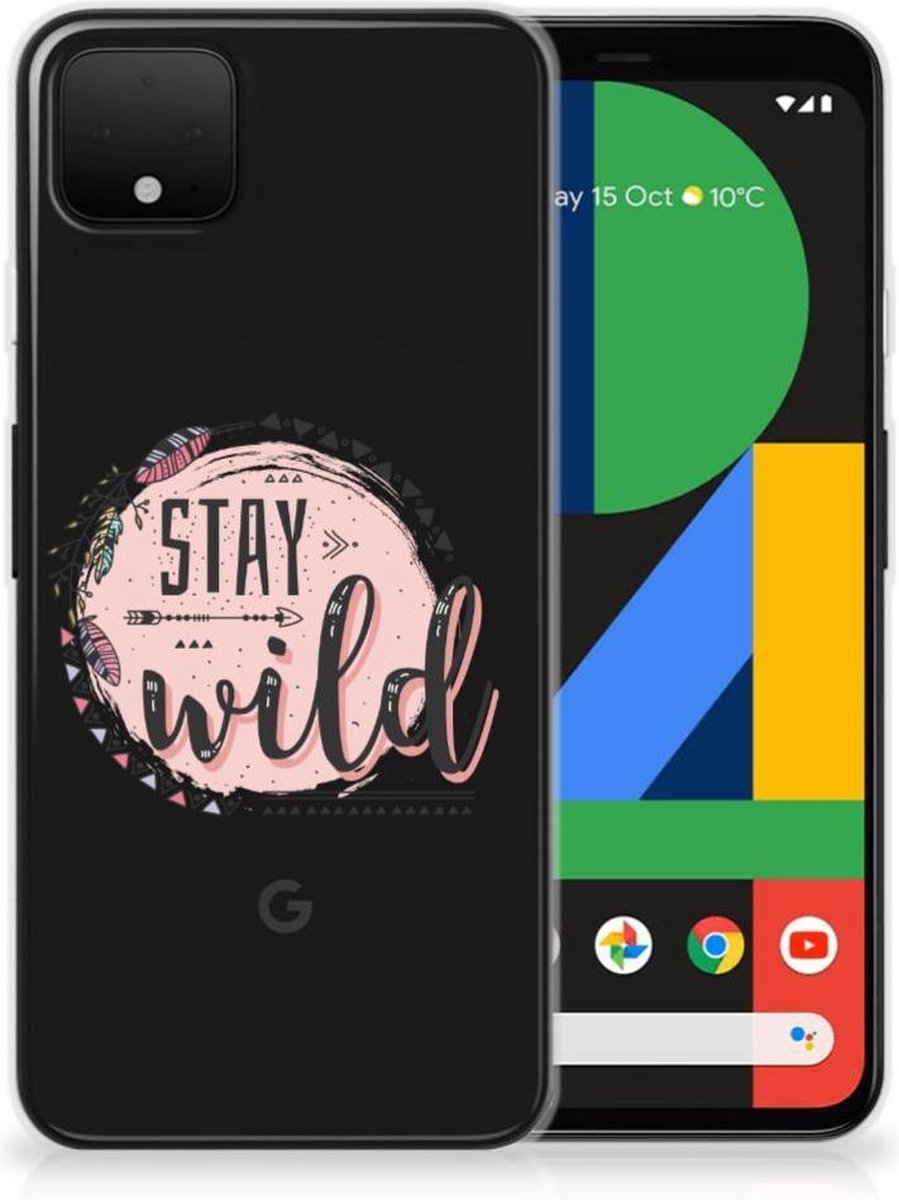 Google Pixel 4 XL Telefoonhoesje met Naam Boho Stay Wild