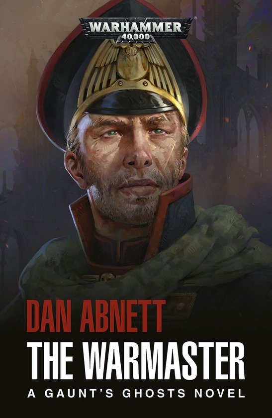 Omslag van een boek met een man in militair uniform, genaamd 'The Warmaster'.