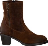 Omoda Dames Enkellaarsjes 8366 - Bruin - Maat 38