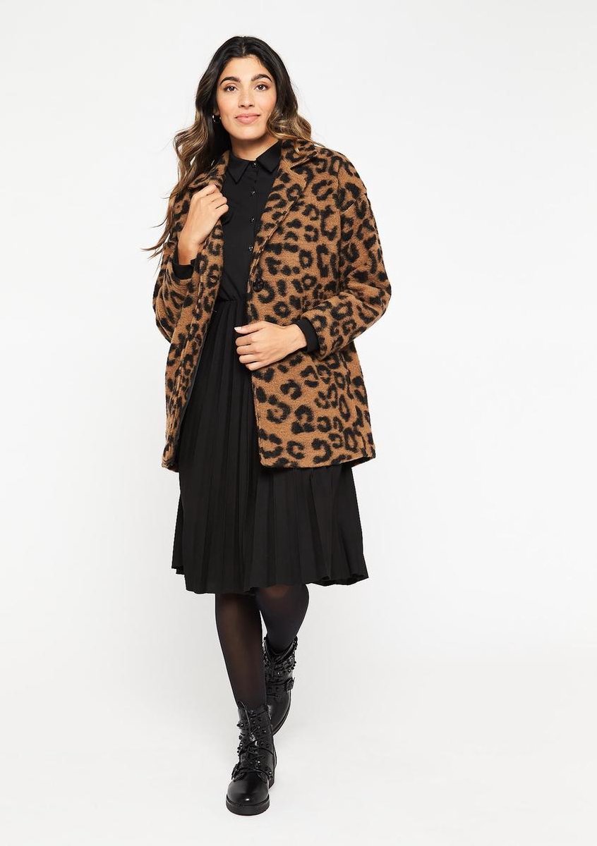LOLALIZA Manteau imprime leopard Manteau femme Taille EU42 bol