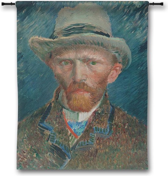 Wandkleed Zelfportret, Vincent van Gogh, 1887 - 120x150 cm