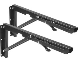 Maclean MC-876- Inklapbare Plankdrager set -  2 stuks - tot 50 kg Plankhouder