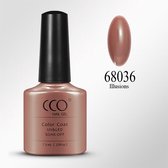 CCO Shellac-Illusions 68036-poeder roze nude-Gel Nagellak
