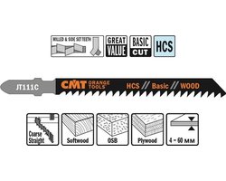 CMT JT111C-5 decoupeerzaag HSS 75 x 100 mm. 8tpi (zacht hout, OSB, multiplex)