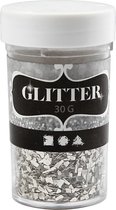 Creotime Glittervlokken Zilver 30 Gram