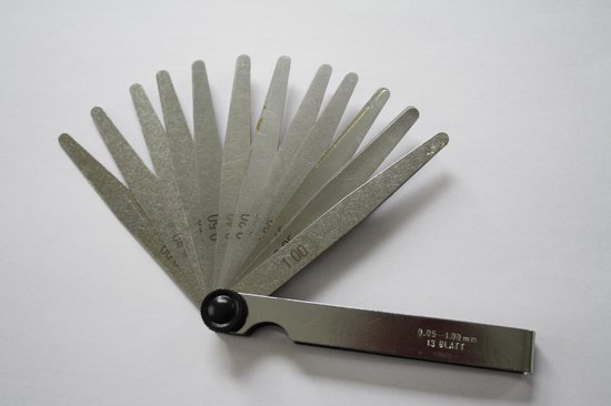 300 mm tussenruimte voelermaat 17 bladen metrische meetmeter