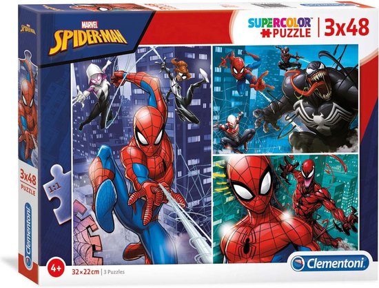 Clementoni Supercolor 3X48 Pièces - Spider-Man