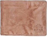 Bear Design Portemonnee Cow Lavato Leren Billfold - Hazelnut