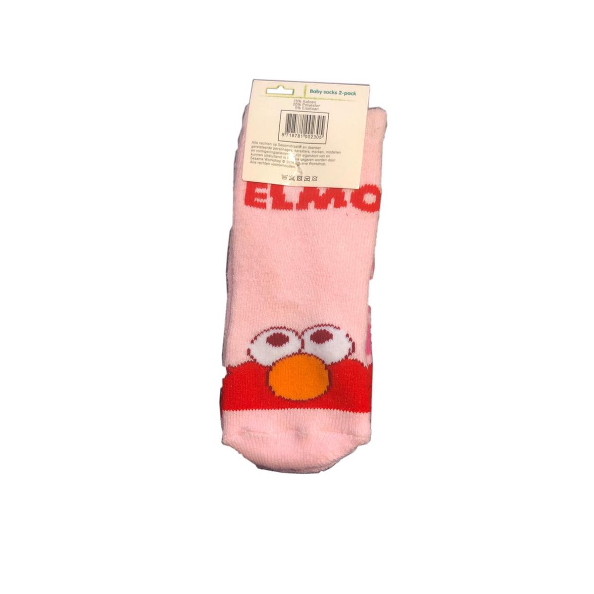 Inspecteren Fobie Chirurgie Sesamstraat Baby sokken - 2 Paar Elmo - Roze / Licht Roze | bol.com