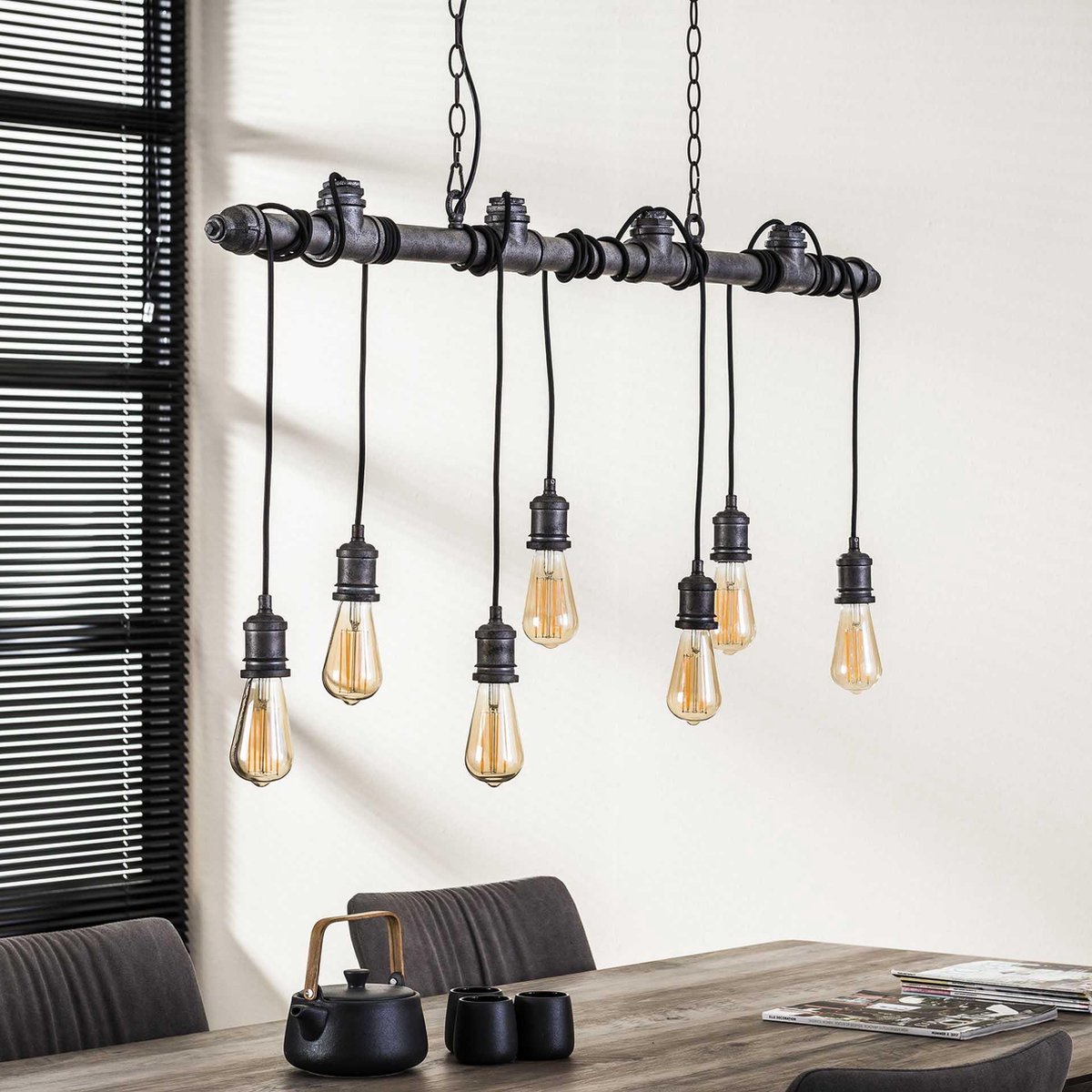 Hanglamp Fikret - 7-lamps - 120cm